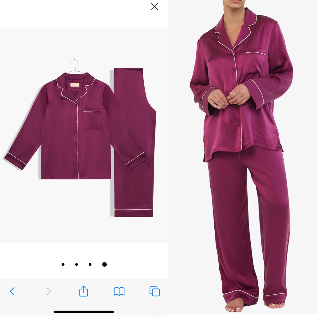 Papinelle Luxury Washable Silk Pajamas Set Xs